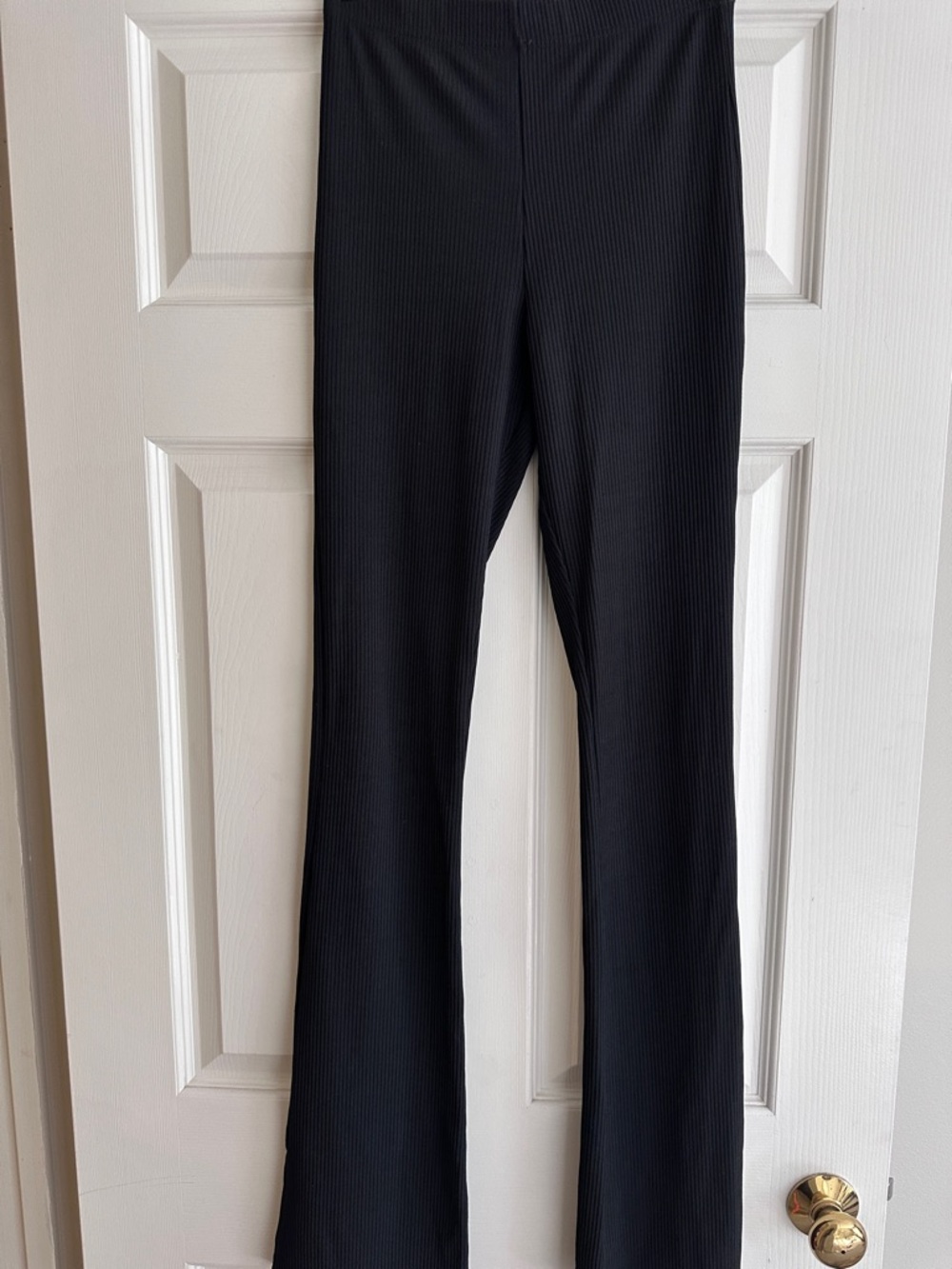 Top Shop Made in UK Black Flare pants sz 4